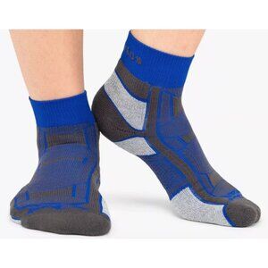 Thorlos A4157 Royal Thunder Blue Pair Outdoor Athlete Quarter Socks Sz. M NEW